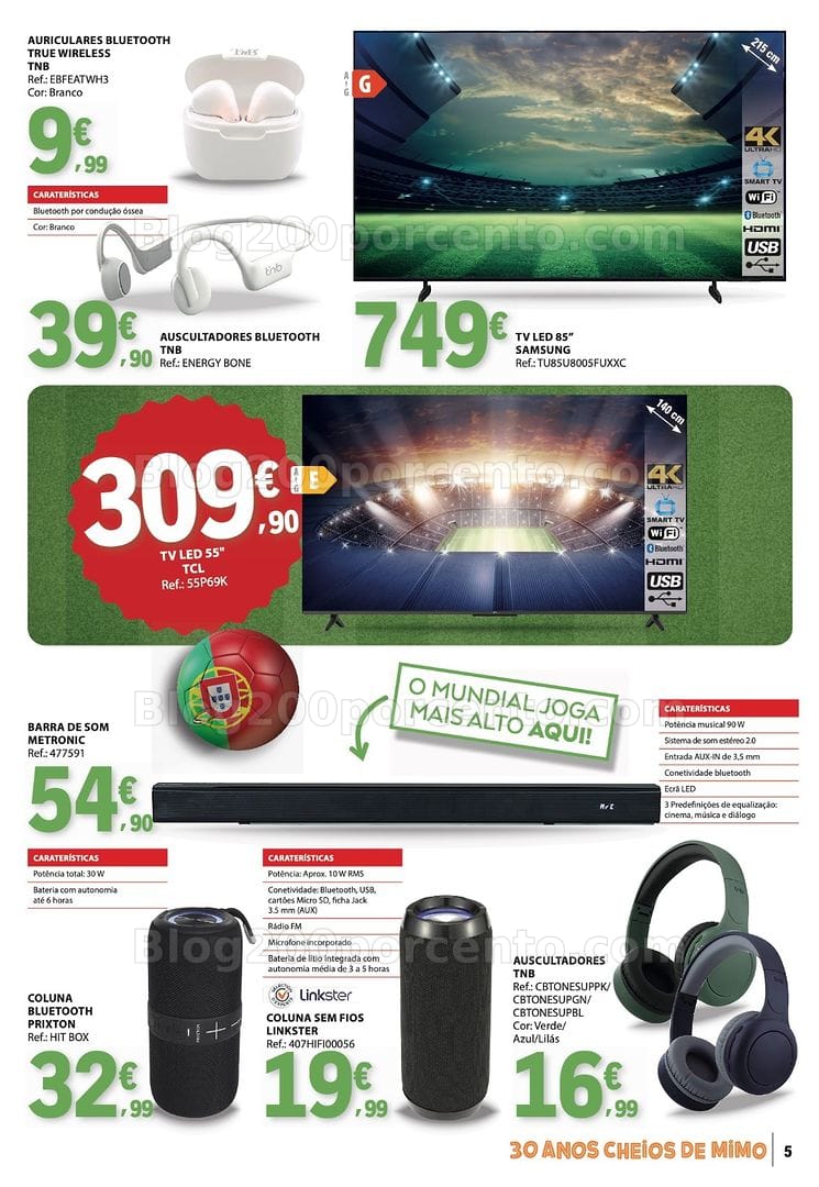 Antevisão Folheto E-LECLERC Tecnologia Especial Mundial Promoções de 2 a 21 junho